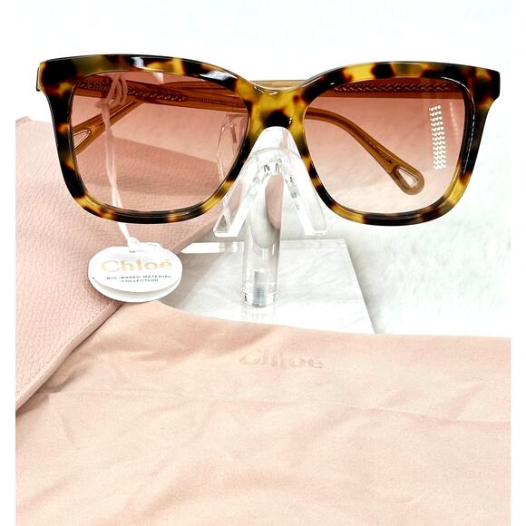 Chloe‎ Women's Havana Sunglasses CH0079S 001 56 - Picture 4 of 13